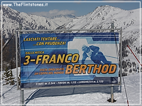 Veduta della pista Nr.3 Franco Berthod di La Thuile