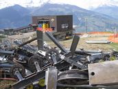 Pila - Smantellamento vecchia Telecabina Aosta-Pila