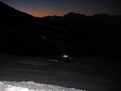 Discesa notturna a Pila